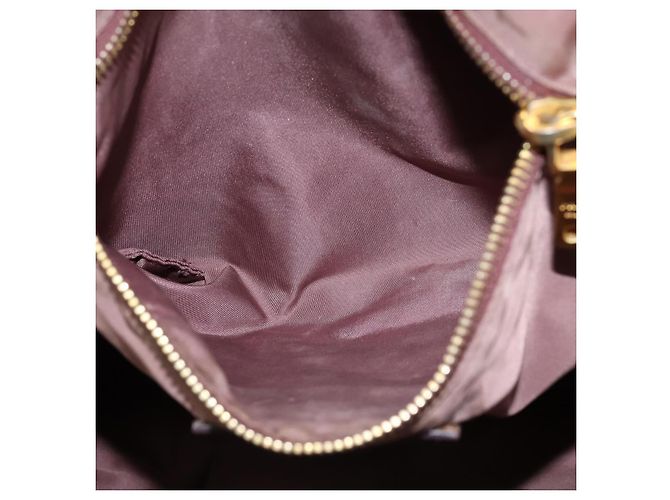 Borsa Tote PRADA in nylon khaki oro Auth bs30152 D'oro Cachi - vista 22