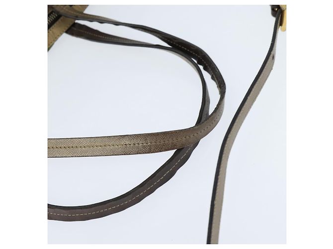 Borsa Tote PRADA in nylon khaki oro Auth bs30152 D'oro Cachi - vista 7