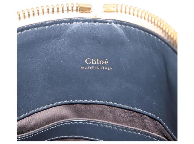 Chloé Borsa a Mano Chloe Bailey in Pelle 2 in 1 Nero Beige Oro Auth am9201 D'oro - vista 22