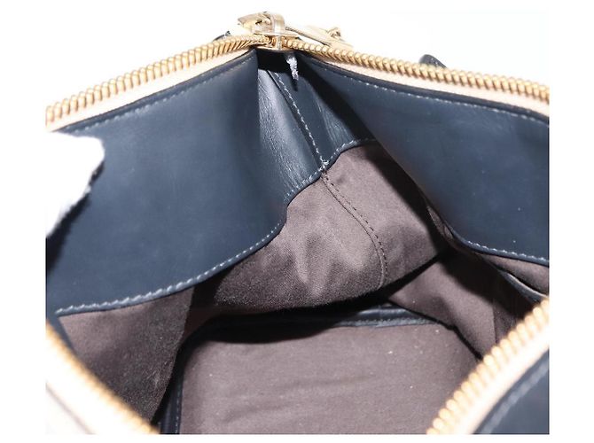 Chloé Borsa a Mano Chloe Bailey in Pelle 2 in 1 Nero Beige Oro Auth am9201 D'oro - vista 23