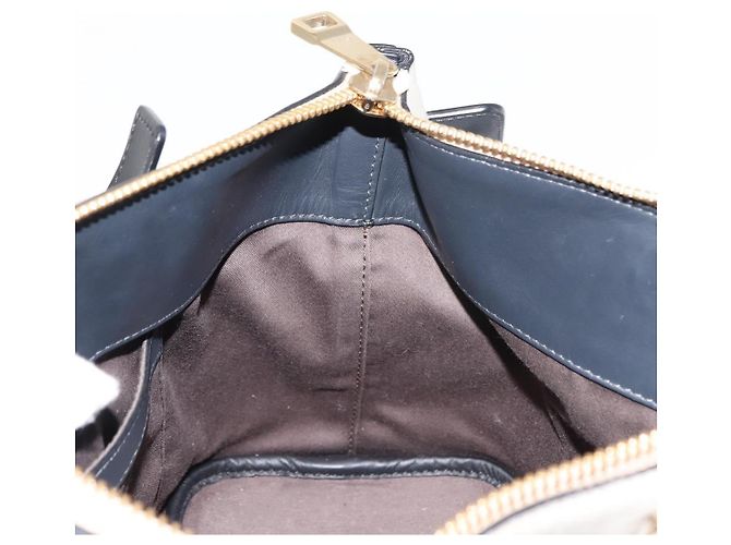 Chloé Borsa a Mano Chloe Bailey in Pelle 2 in 1 Nero Beige Oro Auth am9201 D'oro - vista 24