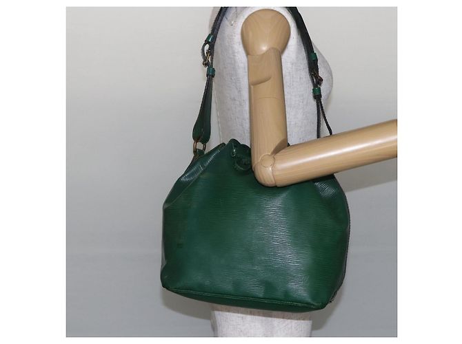 Noe LOUIS VUITTON Borsa a Spalla Petit Noé Epi Verde M44104 LV Auth bs29867 - vista 21