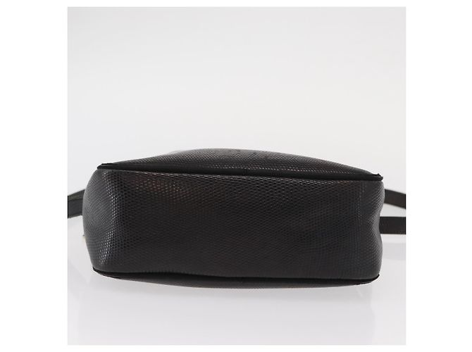 Borsa a Spalla Vala in Pelle Nera e Oro Salvatore Ferragamo Auth BA7662 Nero D'oro - vista 5