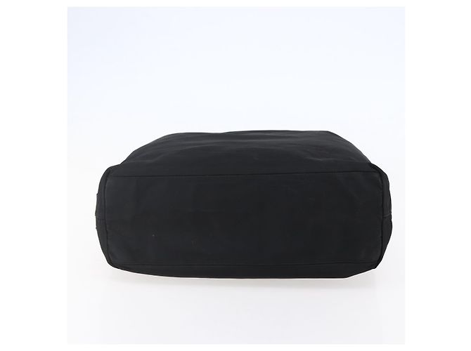 PRADA Borsa a mano in nylon plastico Nero Argento Auth 146727 - vista 5