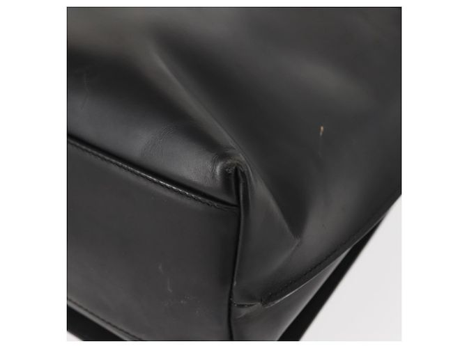 Gucci Borsa a Spalla in Pelle Nera Argento Auth 148273 Nero - vista 17