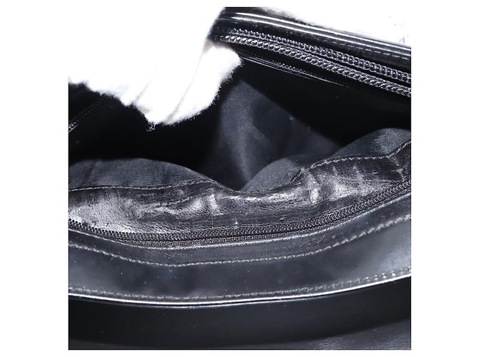 Gucci Borsa a Spalla in Pelle Nera Argento Auth 148273 Nero - vista 21