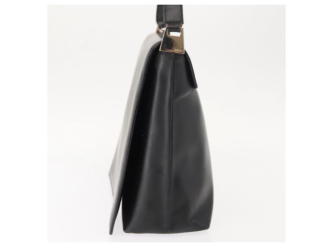 Gucci Borsa a Spalla in Pelle Nera Argento Auth 148273 Nero - vista 3