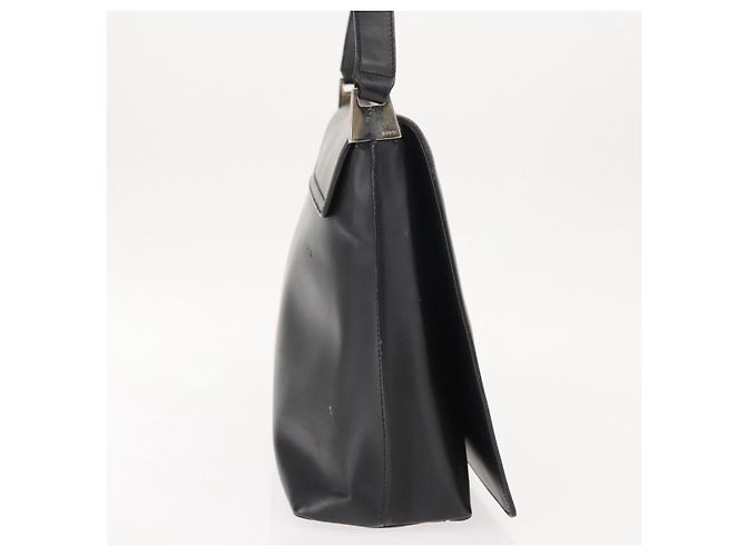 Gucci Borsa a Spalla in Pelle Nera Argento Auth 148273 Nero - vista 4