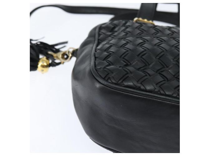 BALLY Borsa a mano in pelle 2 vie Nero Oro Auth BA7024 D'oro - vista 15