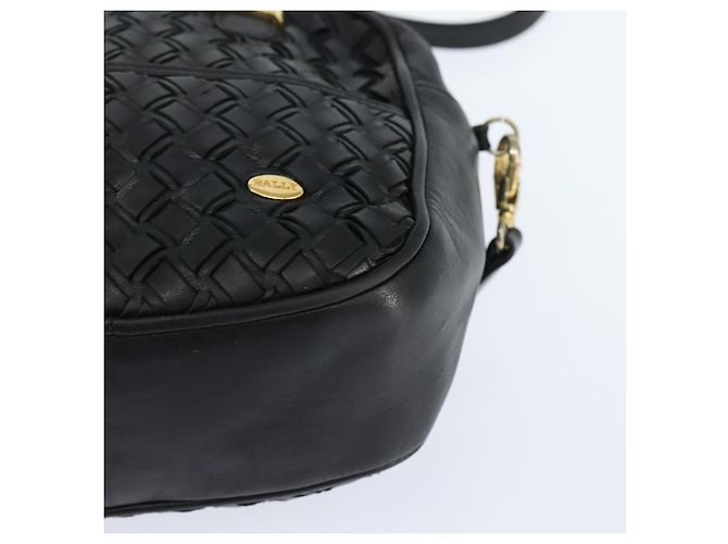 BALLY Borsa a mano in pelle 2 vie Nero Oro Auth BA7024 D'oro - vista 16