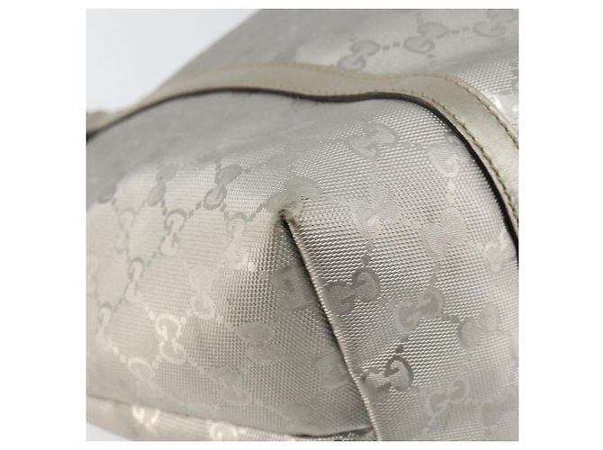 Borsa tote GG Implementation Gucci Argento 197953 Auth 146574 - vista 14