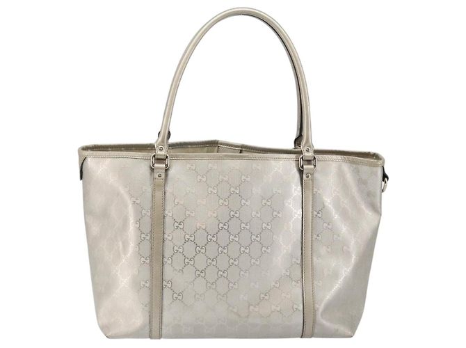 Borsa tote GG Implementation Gucci Argento 197953 Auth 146574 - vista 2