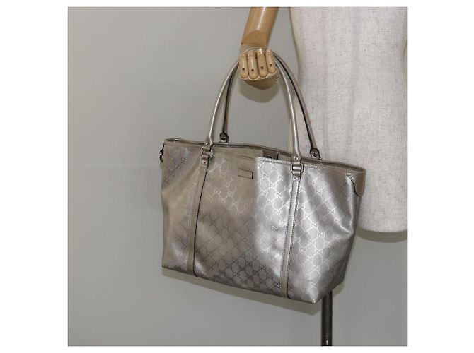 Borsa tote GG Implementation Gucci Argento 197953 Auth 146574 - vista 21