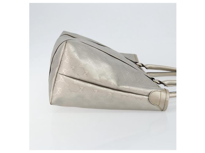 Borsa tote GG Implementation Gucci Argento 197953 Auth 146574 - vista 3