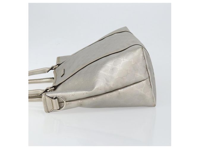 Borsa tote GG Implementation Gucci Argento 197953 Auth 146574 - vista 4