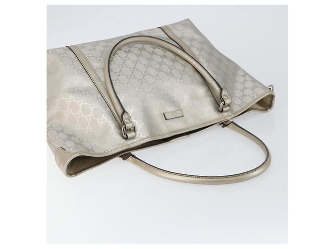 Borsa tote GG Implementation Gucci Argento 197953 Auth 146574 - vista 6