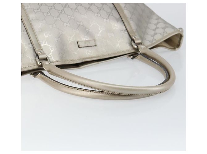Borsa tote GG Implementation Gucci Argento 197953 Auth 146574 - vista 7