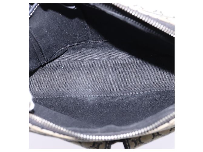 Céline Borsa a Spalla in Tela Macadam CELINE Navy Oro Auth ep11305 D'oro Blu navy - vista 11