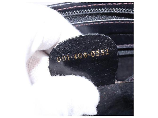Bolso de cuero Gucci Web Sherry Line Negro Dorado Rojo 001 406 0552 Auth 147492 Roja - vista 12