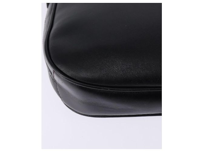 Bolso de cuero Gucci Web Sherry Line Negro Dorado Rojo 001 406 0552 Auth 147492 Roja - vista 16