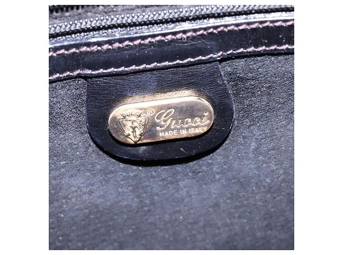 Bolso de cuero Gucci Web Sherry Line Negro Dorado Rojo 001 406 0552 Auth 147492 Roja - vista 18