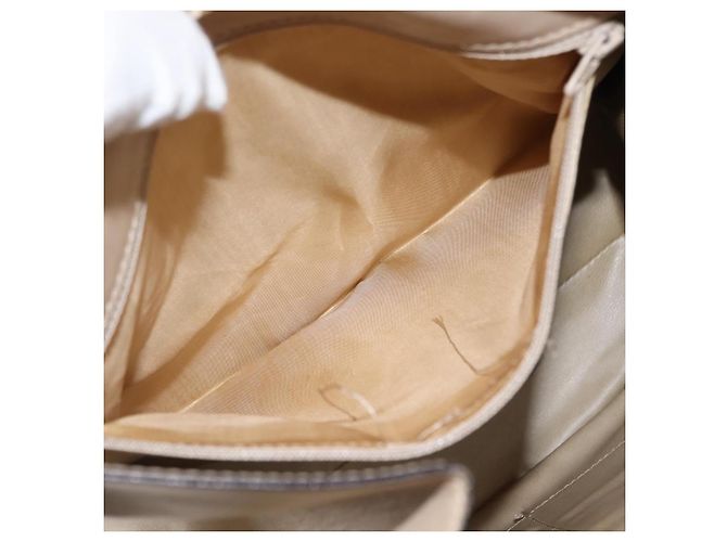 Céline Borsa a Spalla CELINE in Pelle Beige Oro Auth bs30225 D'oro - vista 20