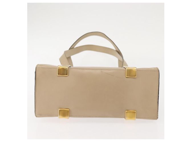 Céline Borsa a Spalla CELINE in Pelle Beige Oro Auth bs30225 D'oro - vista 5
