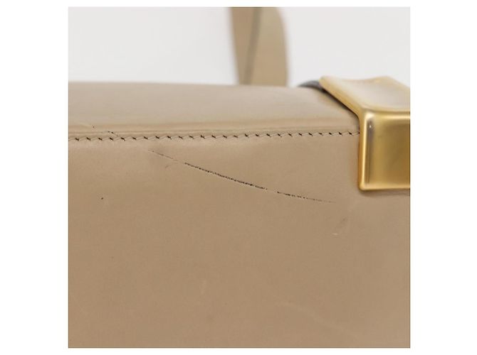 Céline Borsa a Spalla CELINE in Pelle Beige Oro Auth bs30225 D'oro - vista 6