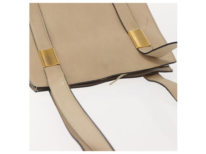 Céline Borsa a Spalla CELINE in Pelle Beige Oro Auth bs30225 D'oro - vista 7