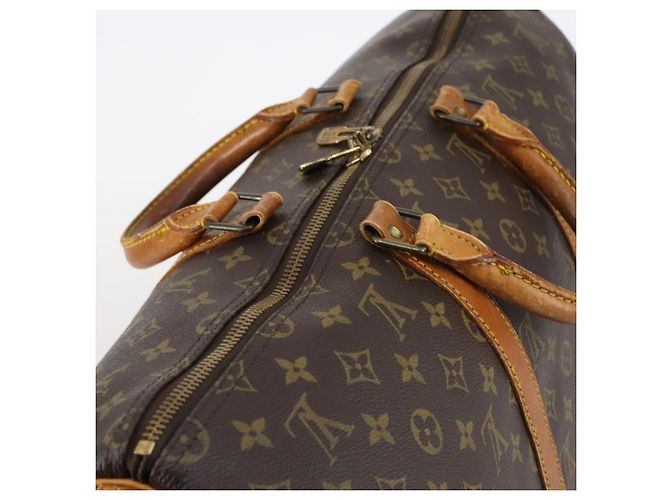LOUIS VUITTON Borsa Boston Monogram Keepall 50 M41426 Auth LV 145407 Monogramma - vista 6