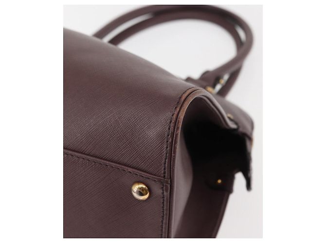 Gancini Handtasche aus Leder in Lila und Gold Auth 146846 von Salvatore Ferragamo Golden - Ansicht 14