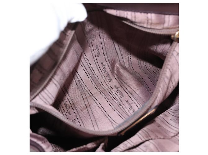 Gancini Handtasche aus Leder in Lila und Gold Auth 146846 von Salvatore Ferragamo Golden - Ansicht 21