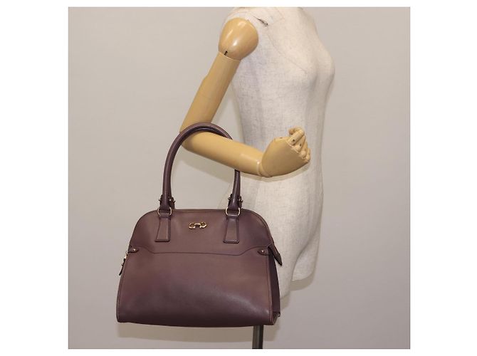 Gancini Handtasche aus Leder in Lila und Gold Auth 146846 von Salvatore Ferragamo Golden - Ansicht 22