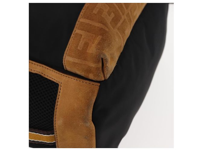 FENDI Zucca Canvas Rucksack Schwarz Silber Auth hk3119 - Ansicht 10