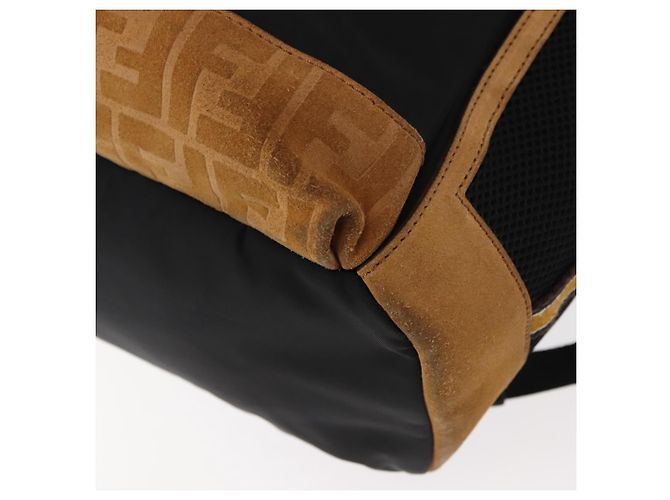 FENDI Zucca Canvas Rucksack Schwarz Silber Auth hk3119 - Ansicht 15