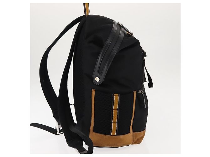 FENDI Zucca Canvas Rucksack Schwarz Silber Auth hk3119 - Ansicht 4