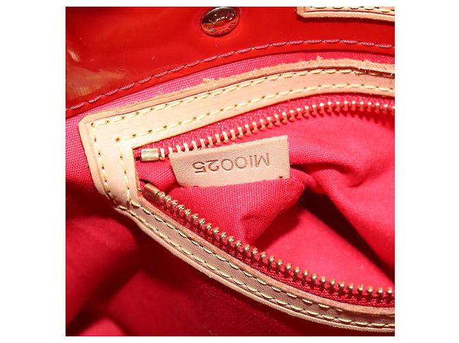 LOUIS VUITTON Borsa a Mano Monogram Vernis Reade PM Rossa M91088 LV Auth BA7208 Rosso - vista 12