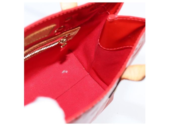 LOUIS VUITTON Borsa a Mano Monogram Vernis Reade PM Rossa M91088 LV Auth BA7208 Rosso - vista 18