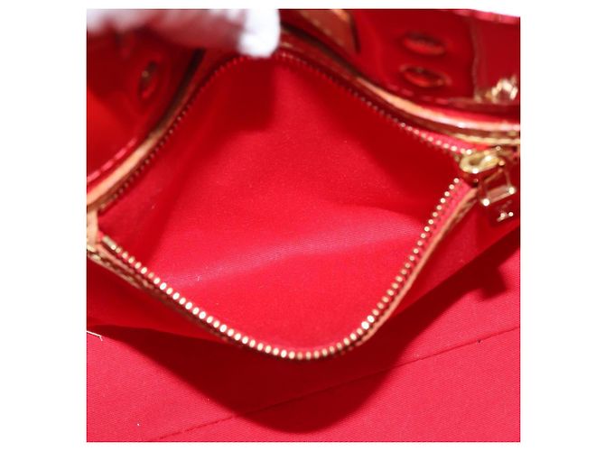 LOUIS VUITTON Borsa a Mano Monogram Vernis Reade PM Rossa M91088 LV Auth BA7208 Rosso - vista 20