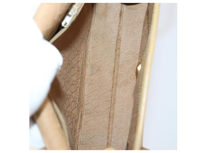 Christian Dior Schultertasche Leder Canvas 3 Set Schwarz Beige Authentisch bs30295 - Ansicht 8