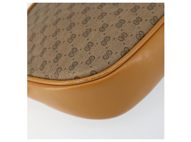 Gucci Borsa Micro GG Supreme in pelle PVC marrone e oro 007 084 0094 Auth BA7247 D'oro - vista 14