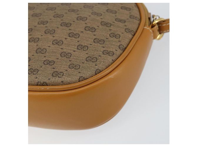 Gucci Borsa Micro GG Supreme in pelle PVC marrone e oro 007 084 0094 Auth BA7247 D'oro - vista 15