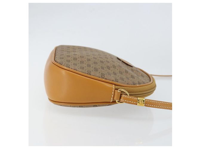 Gucci Borsa Micro GG Supreme in pelle PVC marrone e oro 007 084 0094 Auth BA7247 D'oro - vista 3