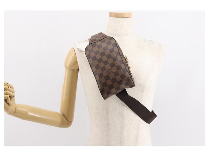 LOUIS VUITTON Borsa a Spalla Geronimos Damier Ebene N51994 LV Auth 144535 - vista 23