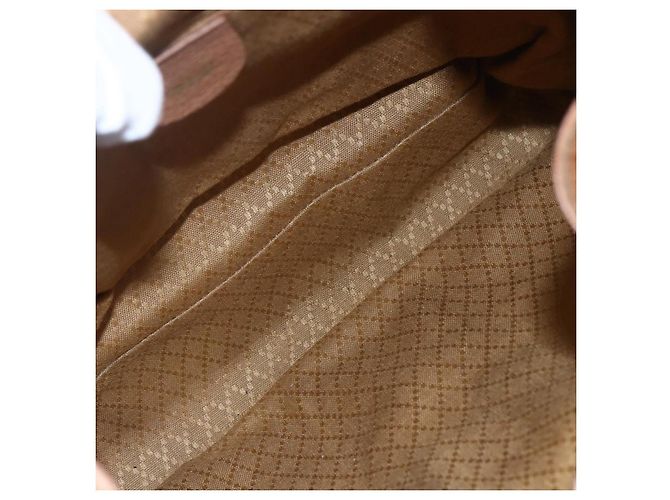GUCCI Bamboo Backpack Suede Brown Gold 003 2058 0016 Auth 148819 Golden - view 11