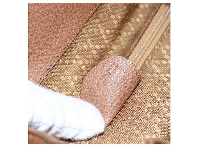 GUCCI Bamboo Backpack Suede Brown Gold 003 2058 0016 Auth 148819 Golden - view 12