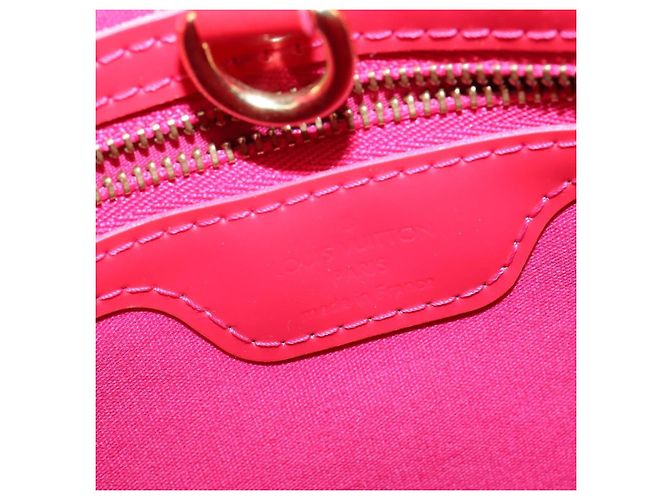 LOUIS VUITTON Borsa Wilshire Boulevard Monogram Vernis Rose Pop M93643 Auth BA7211 Rosa - vista 18