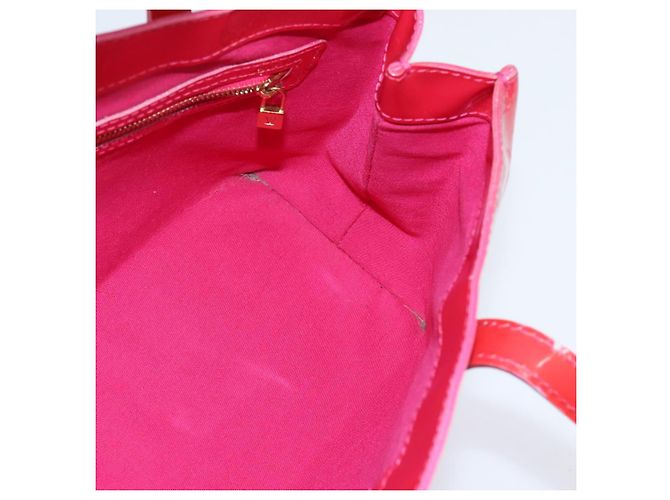 LOUIS VUITTON Borsa Wilshire Boulevard Monogram Vernis Rose Pop M93643 Auth BA7211 Rosa - vista 19