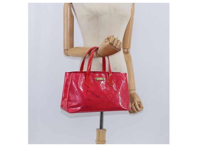 LOUIS VUITTON Borsa Wilshire Boulevard Monogram Vernis Rose Pop M93643 Auth BA7211 Rosa - vista 21