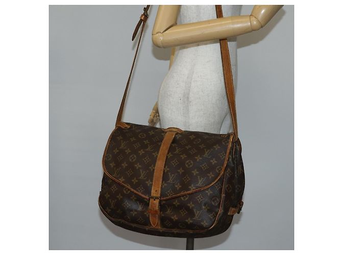 LOUIS VUITTON Borsa a Spalla Monogram Saumur 35 M42254 LV Auth fm4858 Monogramma - vista 27